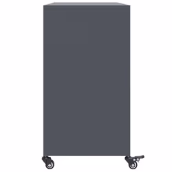 vidaXL Sideboard Storage Cupboard Side Cabinet Highboard Olive Green Steel - anthracite - Additional view 6