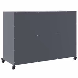 vidaXL Sideboard Storage Cupboard Side Cabinet Highboard Olive Green Steel - anthracite - Additional view 7