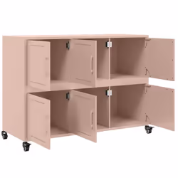 vidaXL Sideboard Storage Cupboard Side Cabinet Highboard Olive Green Steel - pink - Additional view 8