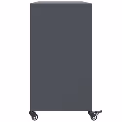 vidaXL Sideboard Storage Cupboard Side Cabinet Highboard Olive Green Steel - anthracite - Additional view 6
