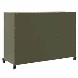 vidaXL Sideboard Storage Cupboard Side Cabinet Highboard Olive Green Steel - green - Additional view 7