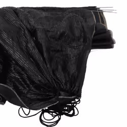 vidaXL Netting Tunnels Insect Protection Net Black Steel and Polyethylene - 1 pcs - Additional view 7