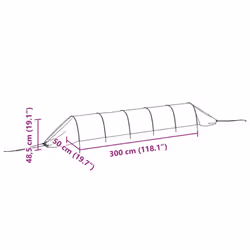 vidaXL Netting Tunnels Insect Protection Net Black Steel and Polyethylene - 1 pcs - Additional view 8