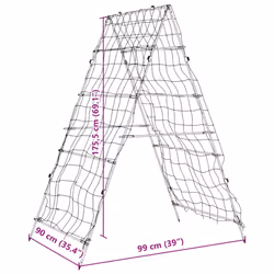 vidaXL Garden Trellises for Climbing Plants Stand Plant Support A-Frame Steel - 1 pcs