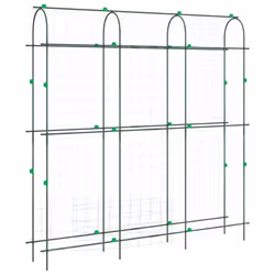 vidaXL Garden Trellis for Climbing Plants U-Shape Climbing Plant Support Steel