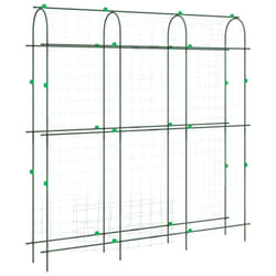 vidaXL Garden Trellis for Climbing Plants U-Shape Climbing Plant Support Steel