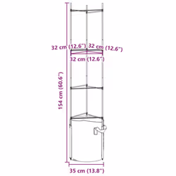 vidaXL Tomato Cages Garden Climbing Plant Support Tomato Support Steel and PP - with bag, 154 cm/ 2 pcs