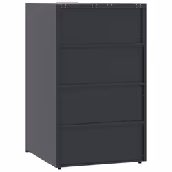 vidaXL Wheelie Bin Storage for Single Bin Rubbish Trash Cover Anthracite Steel - Additional view 5