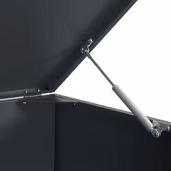 vidaXL Wheelie Bin Storage for Single Bin Rubbish Trash Cover Anthracite Steel - Additional view 8