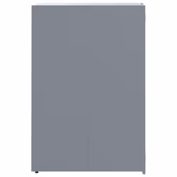 vidaXL Wheelie Bin Storage for Single Bin Garden Store Trash Cover Grey Steel - Additional view 4
