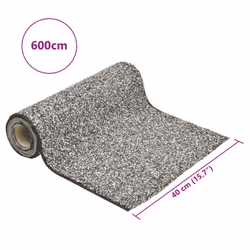 vidaXL Stone Liner Pond Liner Garden Pool Fish Membrane Waterproof Pond Film - grey, 600 x 40 cm