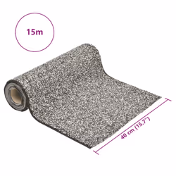vidaXL Stone Liner Pond Liner Garden Pool Fish Membrane Waterproof Pond Film - grey, 1500 x 40 cm