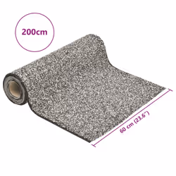 vidaXL Stone Liner Pond Liner Garden Pool Fish Membrane Waterproof Pond Film - grey, 200 x 60 cm