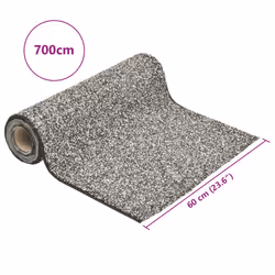 vidaXL Stone Liner Pond Liner Garden Pool Fish Membrane Waterproof Pond Film - grey, 700 x 60 cm