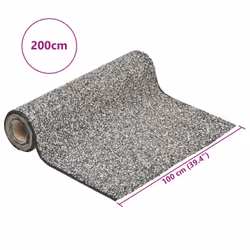 vidaXL Stone Liner Pond Liner Garden Pool Fish Membrane Waterproof Pond Film - grey, 200 x 100 cm