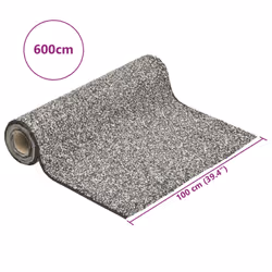 vidaXL Stone Liner Pond Liner Garden Pool Fish Membrane Waterproof Pond Film - grey, 600 x 100 cm