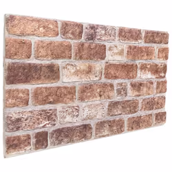vidaXL 3D Wall Panels Wall Cover Art Wallpaper Wall Tile 10 pcs Brown EPS
