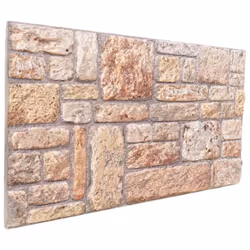 vidaXL 3D Wall Panels Wall Cover Art Wallpaper Wall Tile 10 pcs Brown EPS