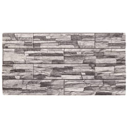 vidaXL 3D Wall Panels Wall Cover Wallpaper Wall Tile 10 pcs Light Grey EPS