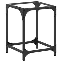 vidaXL Coffee Table with Transparent Glass Top Accent Table Side Table Steel - transparent, 30 x 30 x 40 cm/ 1 pcs