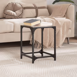 vidaXL Coffee Table with Transparent Glass Top Accent Table Side Table Steel - transparent, 30 x 30 x 40 cm/ 1 pcs