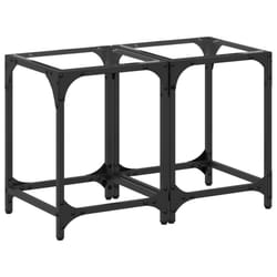 vidaXL Coffee Table with Transparent Glass Top Accent Table Side Table Steel - transparent, 30 x 30 x 40 cm/ 2 pcs