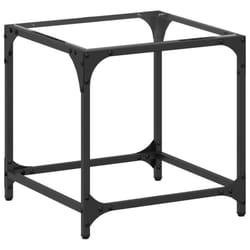 vidaXL Coffee Table with Transparent Glass Top Accent Table Side Table Steel - transparent, 40 x 40 x 40 cm/ 1 pcs