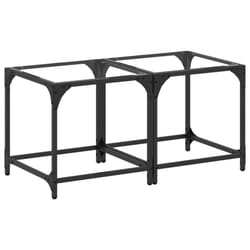 vidaXL Coffee Table with Transparent Glass Top Accent Table Side Table Steel - transparent, 40 x 40 x 40 cm/ 2 pcs