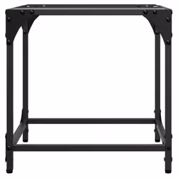 vidaXL Coffee Table with Transparent Glass Top Accent Table Side Table Steel - transparent, 40 x 40 x 40 cm/ 2 pcs - Additional view 4