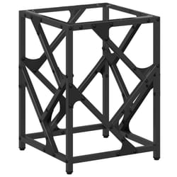 vidaXL Coffee Table with Transparent Glass Top End Table Side Table Steel - transparent, 30 x 30 x 41 cm