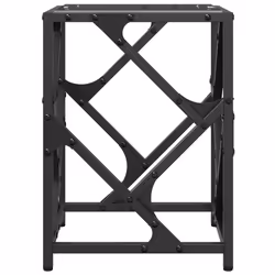vidaXL Coffee Table with Transparent Glass Top End Table Side Table Steel - transparent, 30 x 30 x 41 cm - Additional view 4