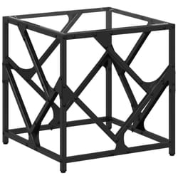 vidaXL Coffee Table with Transparent Glass Top End Table Side Table Steel - transparent, 40 x 40 x 41 cm