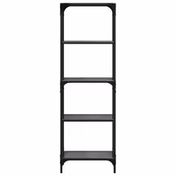 vidaXL Storage Rack with Black Glass Top Shelving Unit Storage Shelf Steel