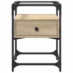 VidaXL 846076 nightstand/bedside table Oak - Additional view 4