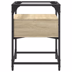 VidaXL 846076 nightstand/bedside table Oak - Additional view 5