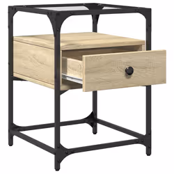 VidaXL 846076 nightstand/bedside table Oak - Additional view 7