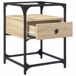 VidaXL 846077 nightstand/bedside table Oak - Additional view 8