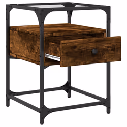 VidaXL 846078 nightstand/bedside table Oak - Additional view 7