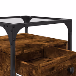 VidaXL 846078 nightstand/bedside table Oak - Additional view 8