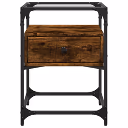 VidaXL 846079 nightstand/bedside table Oak - Additional view 4