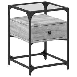 VidaXL 846080 nightstand/bedside table Grey