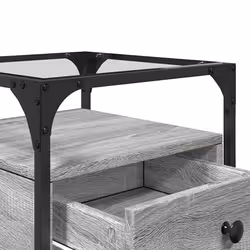 VidaXL 846080 nightstand/bedside table Grey - Additional view 8