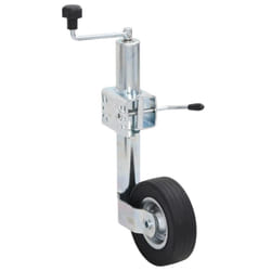 vidaXL Trailer Jack Wheel with Split Clamp Wheel Trailer Galvanised Steel