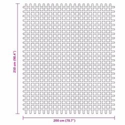 vidaXL Camping Floor Mat Picnic Rug Camping Mat Outdoor Rug Anthracite 2.5x2 m - Additional view 6