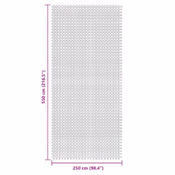 vidaXL Tent Carpet Blue 5.5x2.5 m camping ground mat camping rug underlay