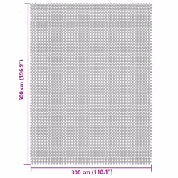 vidaXL Tent Carpet Light Grey 5x3 m camping ground mat camping rug underlay
