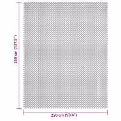 vidaXL Tent Carpet Cream 3.5x2.5 m camping ground mat camping rug underlay - Additional view 6
