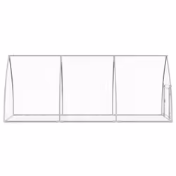 vidaXL Rabbit Hutch Outdoor Rabbit Cage Rabbit House Silver Galvanised Steel - 105 x 300 x 120 cm - Additional view 5