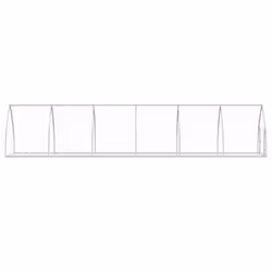 vidaXL Rabbit Hutch Outdoor Rabbit Cage Rabbit House Silver Galvanised Steel - 105 x 600 x 120 cm - Additional view 4