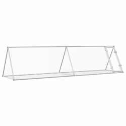 vidaXL Rabbit Hutch Outdoor Rabbit Hutch Rabbit House Silver Galvanised Steel